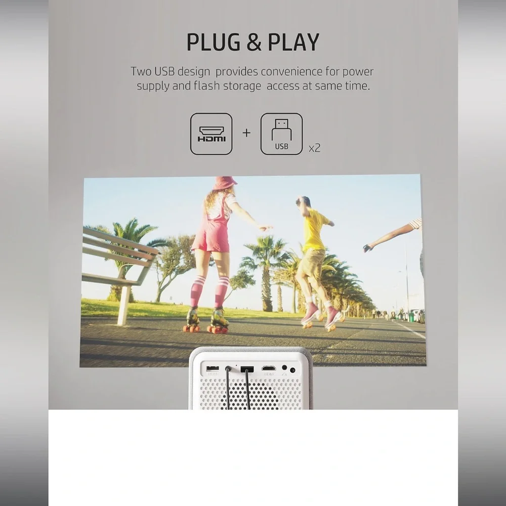 HP projector CC200 No Roku Comes with remote and designated cables
